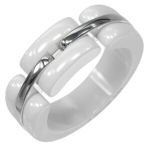 CHANEL 18k Silver Ring